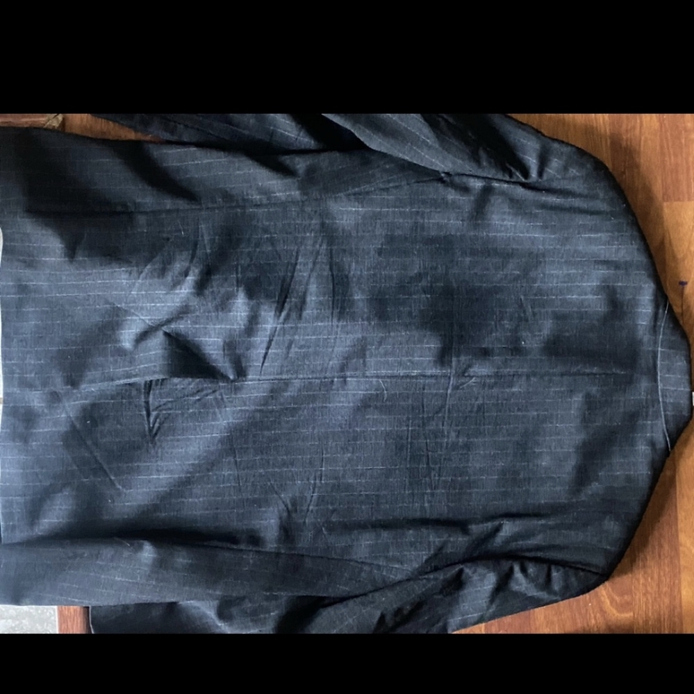 Vintage Chaps New Wool Gray Pinstripe Blazer Suit Jacket 40R